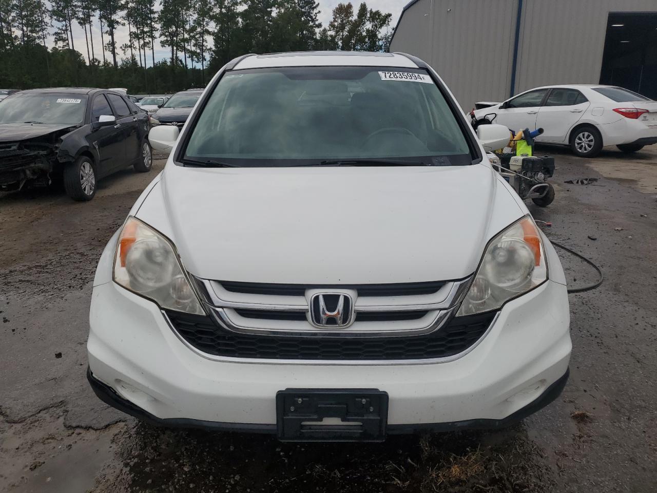 2011 Honda CR-V VIN JHLRE3H70BC007451 Copart auction photo, front end / side damage thumbnail 5