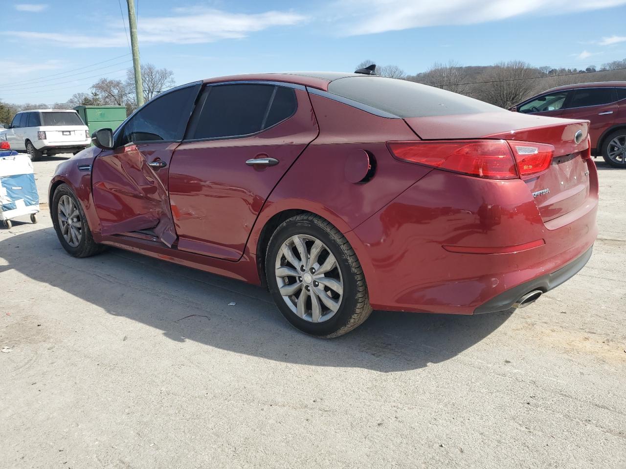 2014 KIA Optima VIN 5XXGN4A76EG268432 Copart auction photo, side damage thumbnail 2