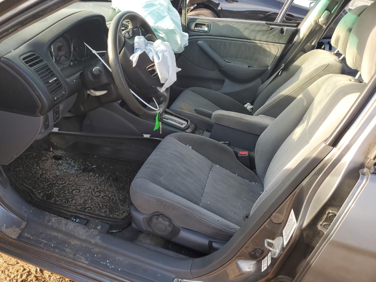 2005 Honda Civic VIN 2HGES16595H629575 Copart auction photo, side / front end damage thumbnail 7