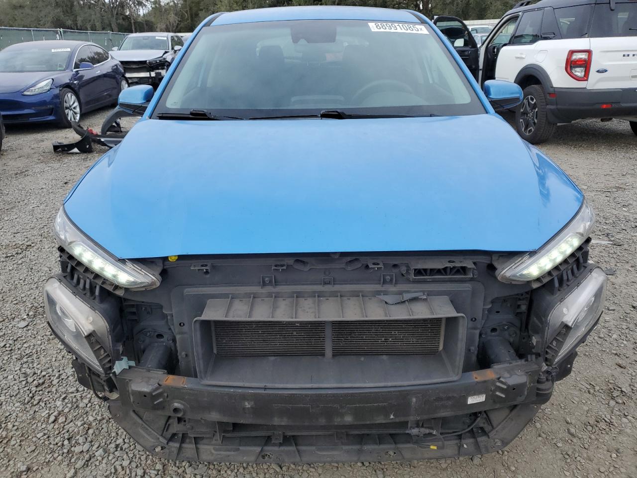 2019 Hyundai Kona VIN KM8K12AA5KU332175 Copart auction photo, rear end / front end damage thumbnail 5