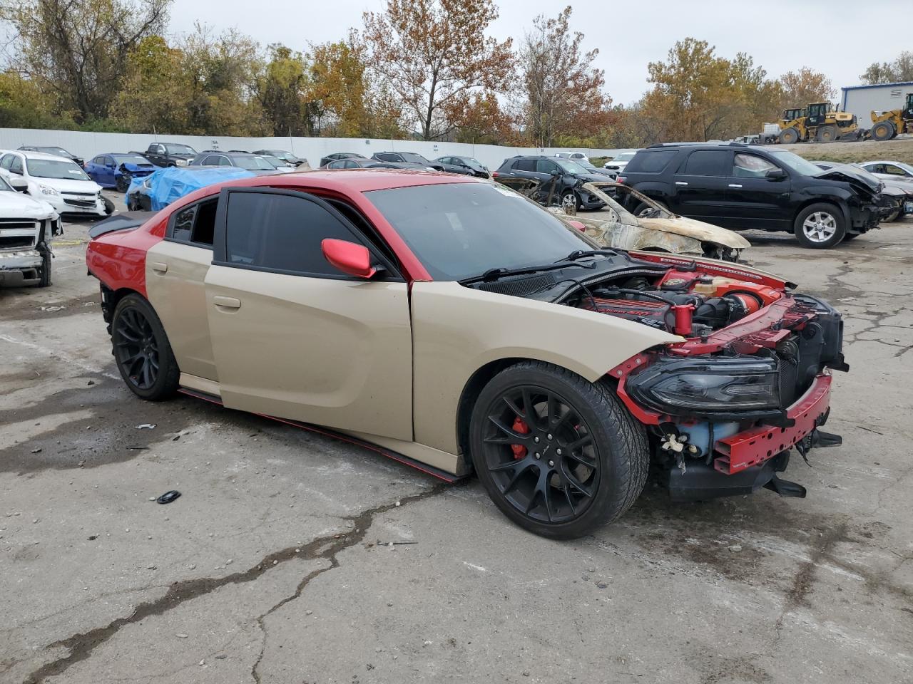 2016 Dodge Charger VIN 2C3CDXGJ4GH217182 Copart auction photo, all over damage thumbnail 4