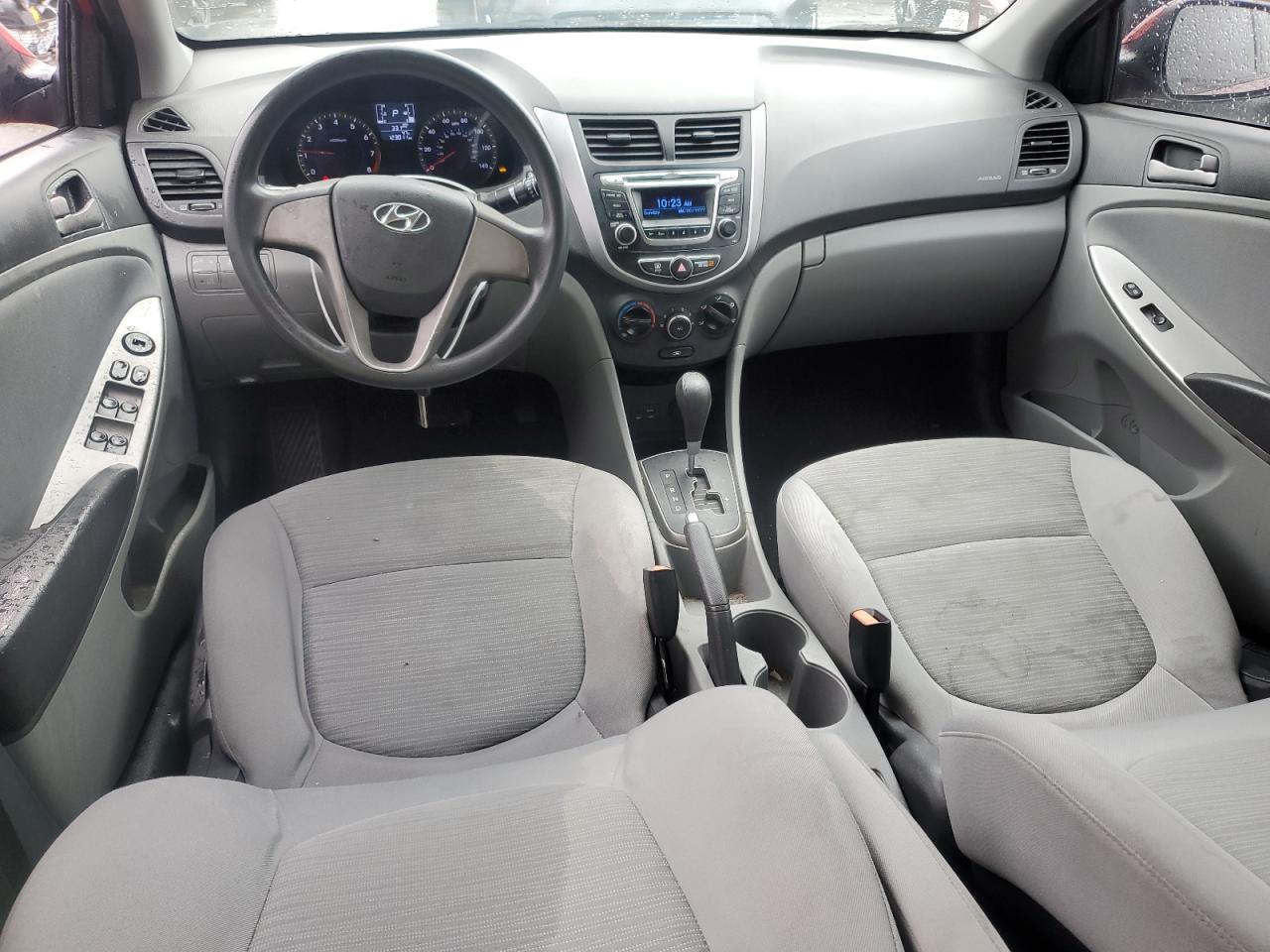 2015 Hyundai Accent VIN KMHCT4AE5FU797011 Copart auction photo, front end damage thumbnail 8