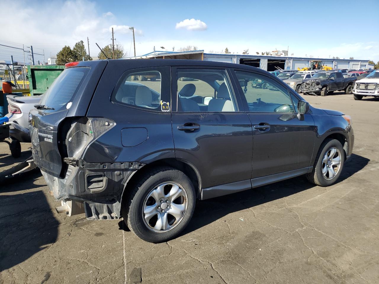 2014 Subaru Forester VIN JF2SJAAC8EH448310 Copart auction photo, rear end damage thumbnail 3
