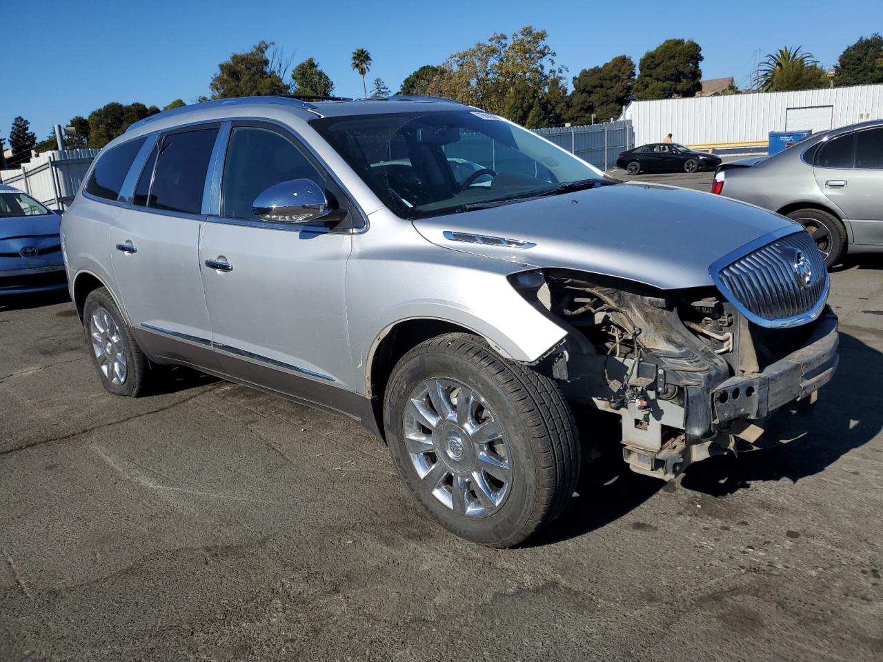 2011 Buick Enclave VIN 5GAKVBED1BJ389697 Copart auction photo, all over damage thumbnail 4