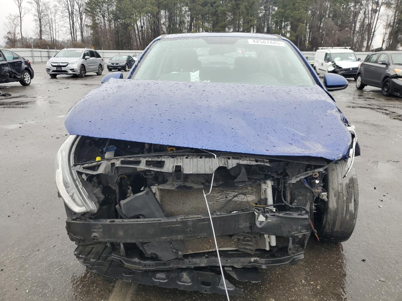 2019 Hyundai Accent VIN 3KPC24A38KE056592 Copart auction photo, front end / undercarriage damage thumbnail 5