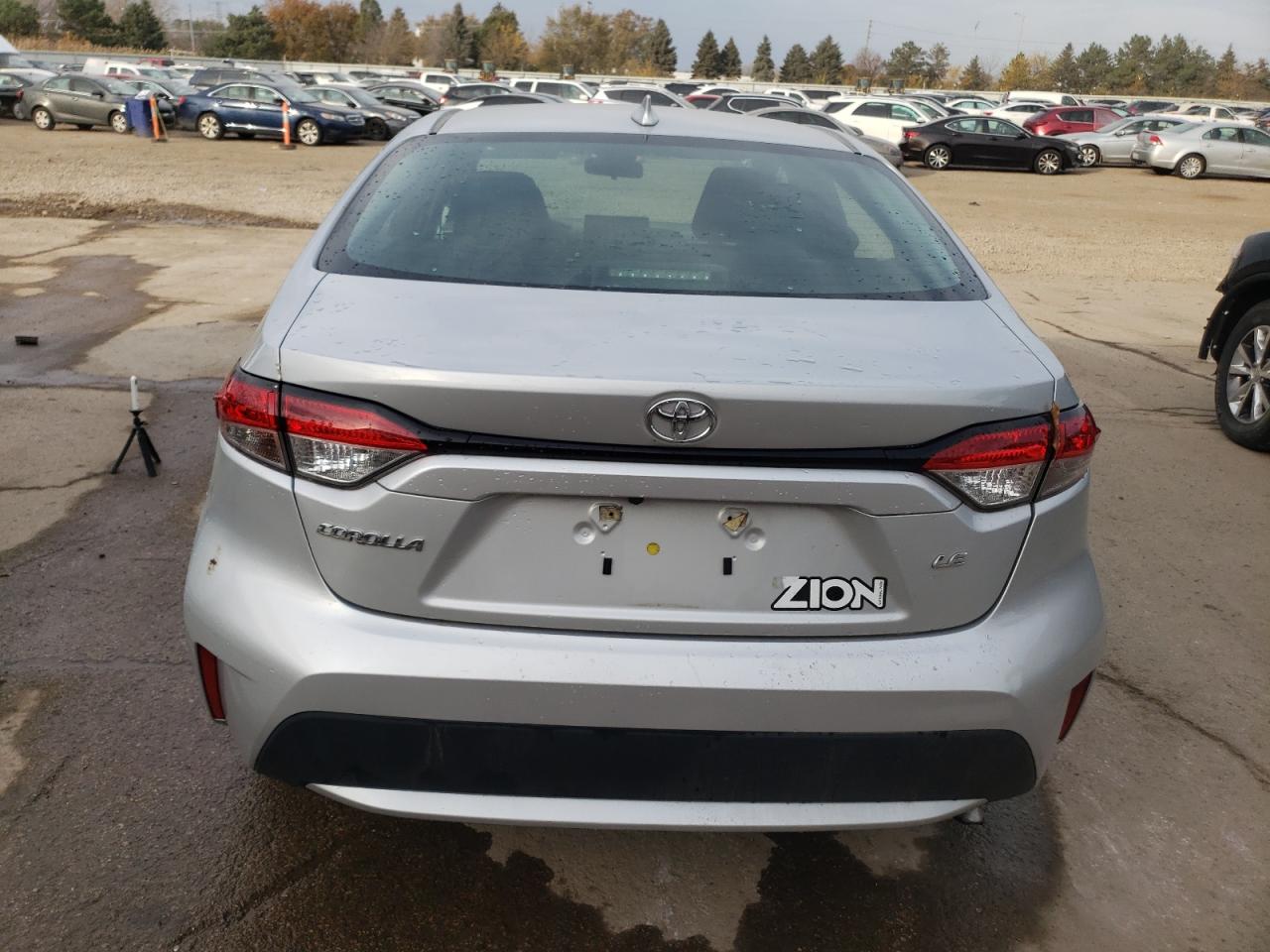 2021 Toyota Corolla VIN 5YFEPMAE2MP230606 Copart auction photo, rear end / side damage thumbnail 6