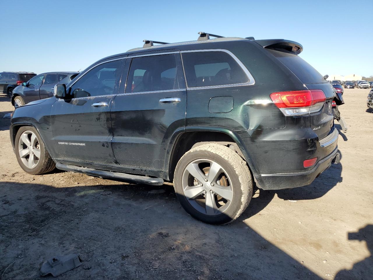 2014 Jeep Grand Cherokee VIN 1C4RJFCG0EC452889 Copart auction photo, front end / undercarriage damage thumbnail 2