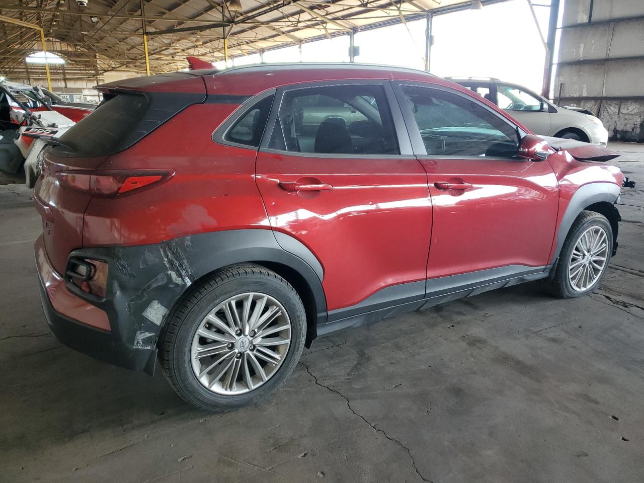 2021 Hyundai Kona VIN KM8K62AA3MU692193 Copart auction photo, front end / rear end damage thumbnail 3