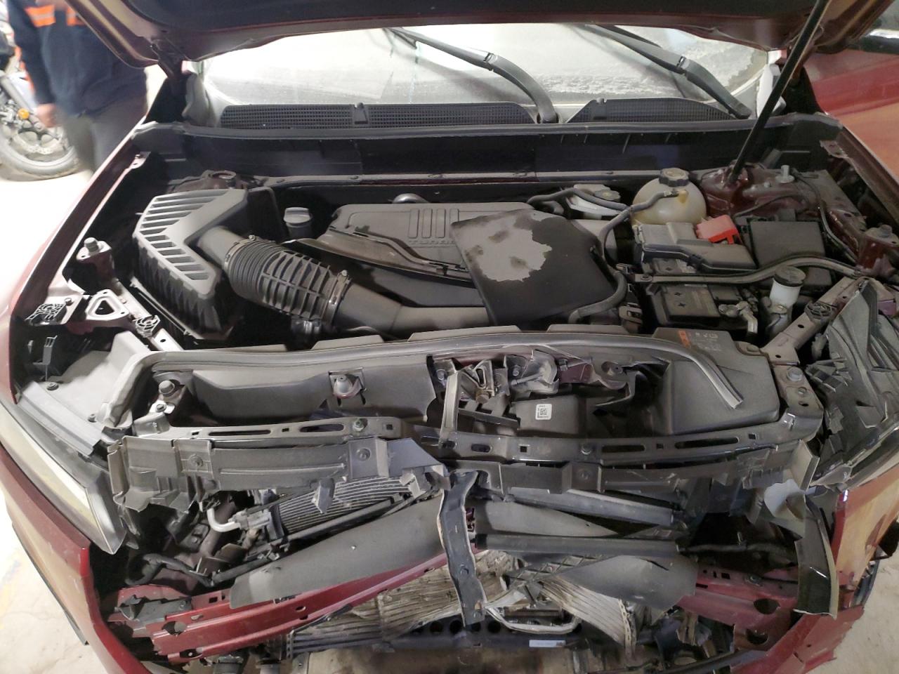 2022 GMC Acadia VIN 1GKKNKL46NZ148200 Copart auction photo, front end / mechanical damage thumbnail 14