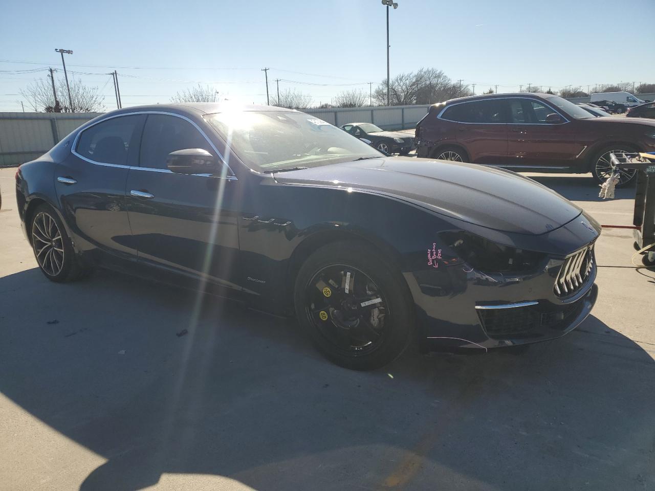 2019 Maserati Ghibli VIN ZAM57YSL5K1324304 Copart auction photo, front end damage thumbnail 4