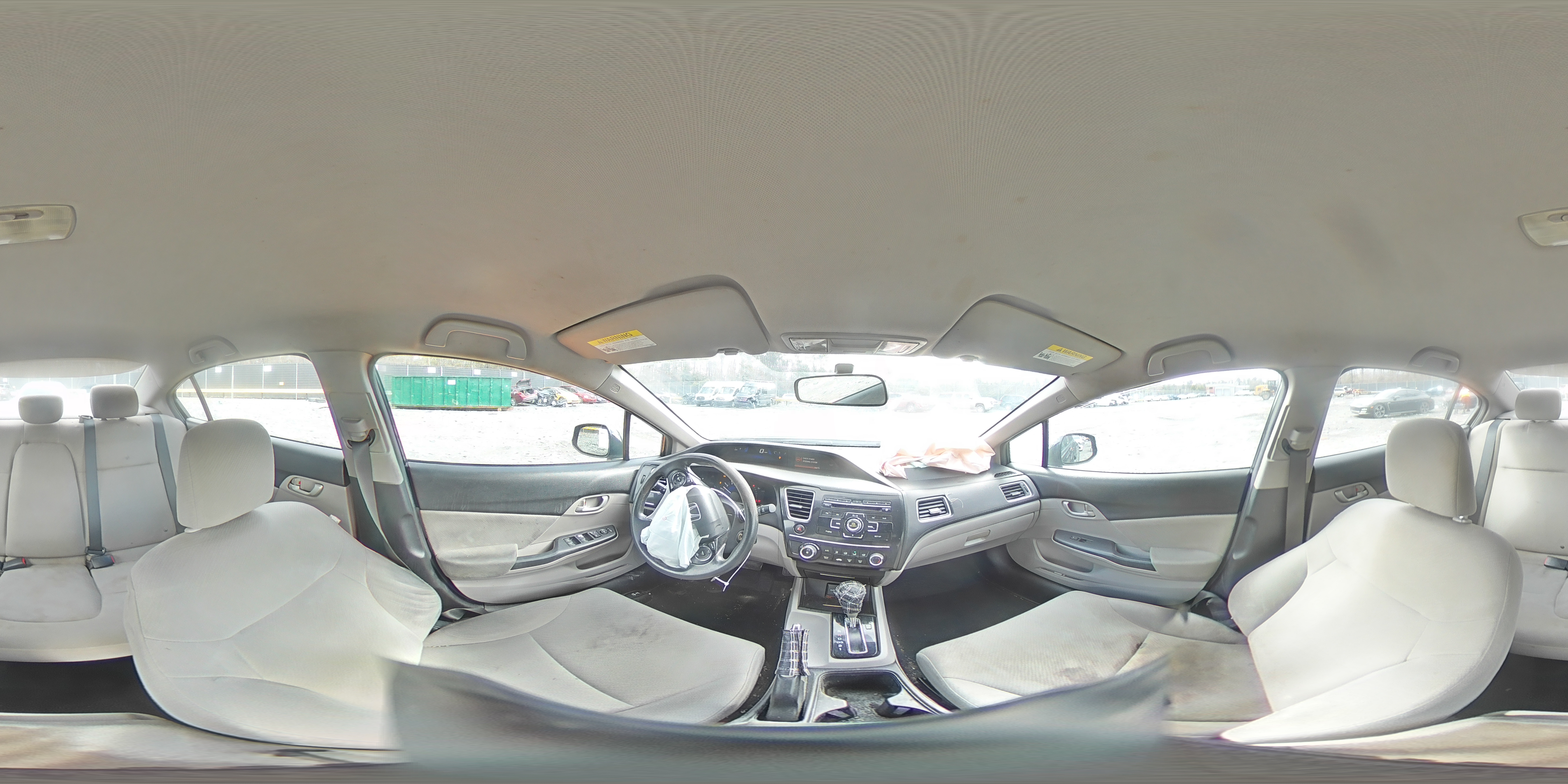 2013 Honda Civic VIN 2HGFB2F57DH587738 Copart auction photo, front end damage thumbnail 12