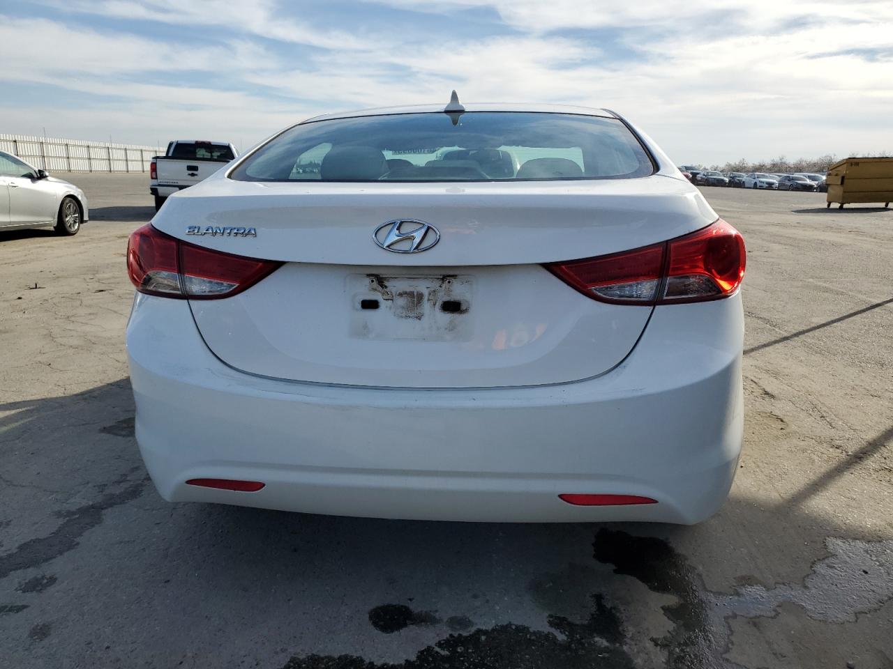 2013 Hyundai Elantra VIN 5NPDH4AE0DH182755 Copart auction photo, water/flood damage thumbnail 6