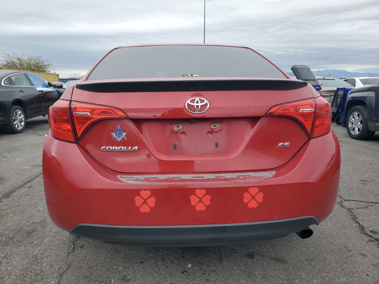 2017 Toyota Corolla VIN 5YFBURHE6HP641091 Copart auction photo, front end damage thumbnail 6