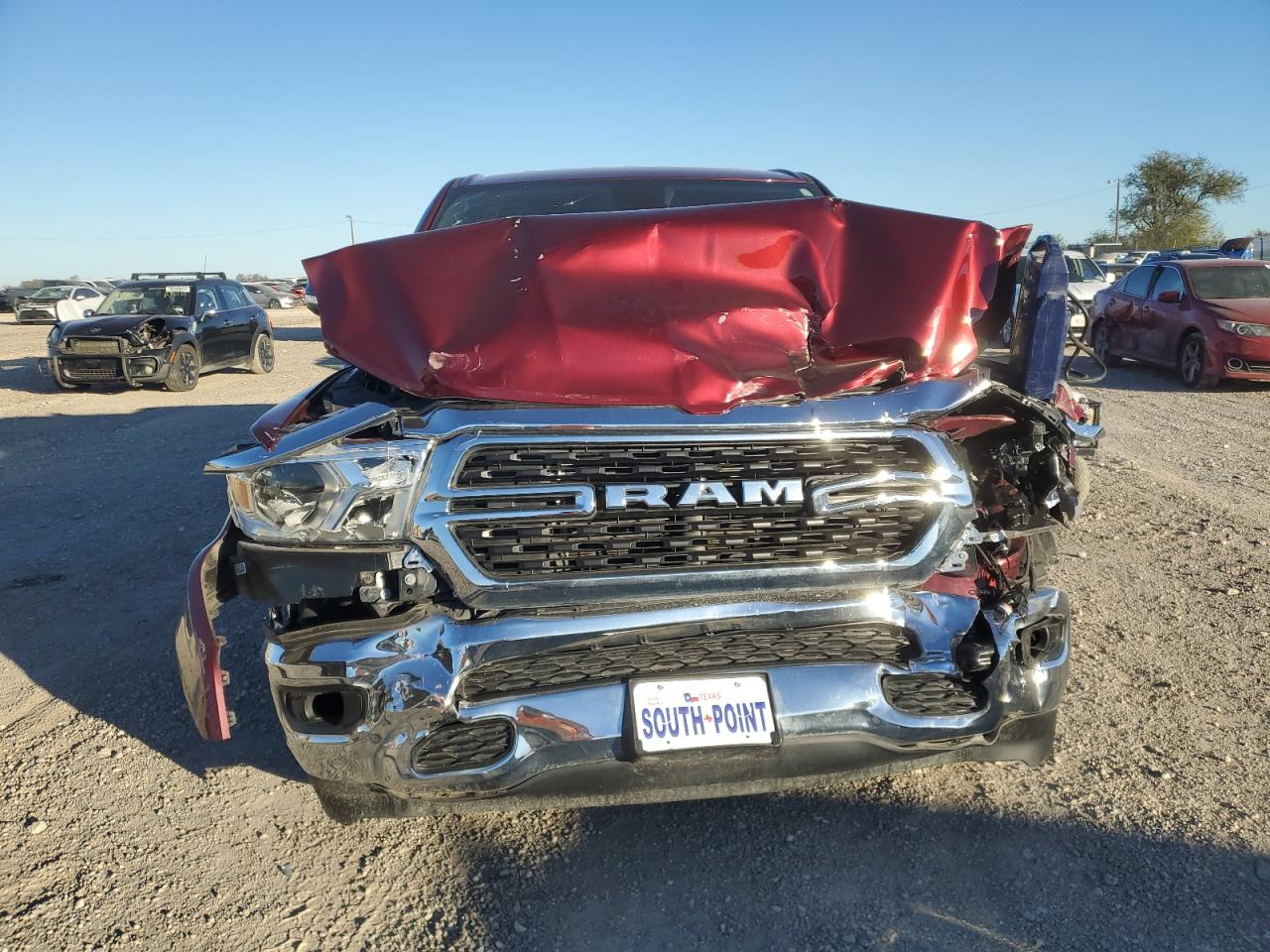 2022 RAM 1500 VIN 1C6RREBT2NN158147 Copart auction photo, front end damage thumbnail 5