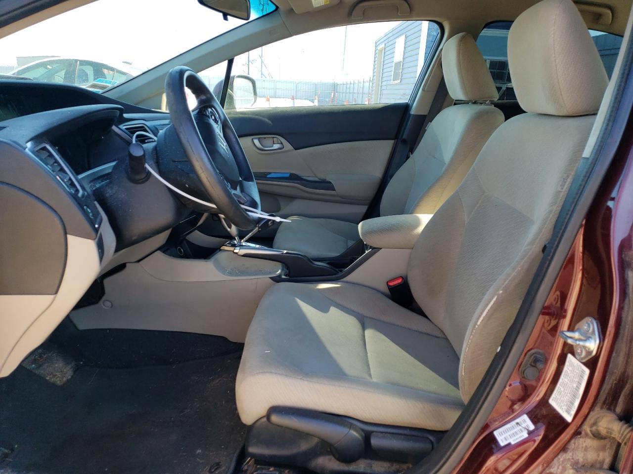 2013 Honda Civic VIN 19XFB2F57DE236757 Copart auction photo, all over damage thumbnail 7