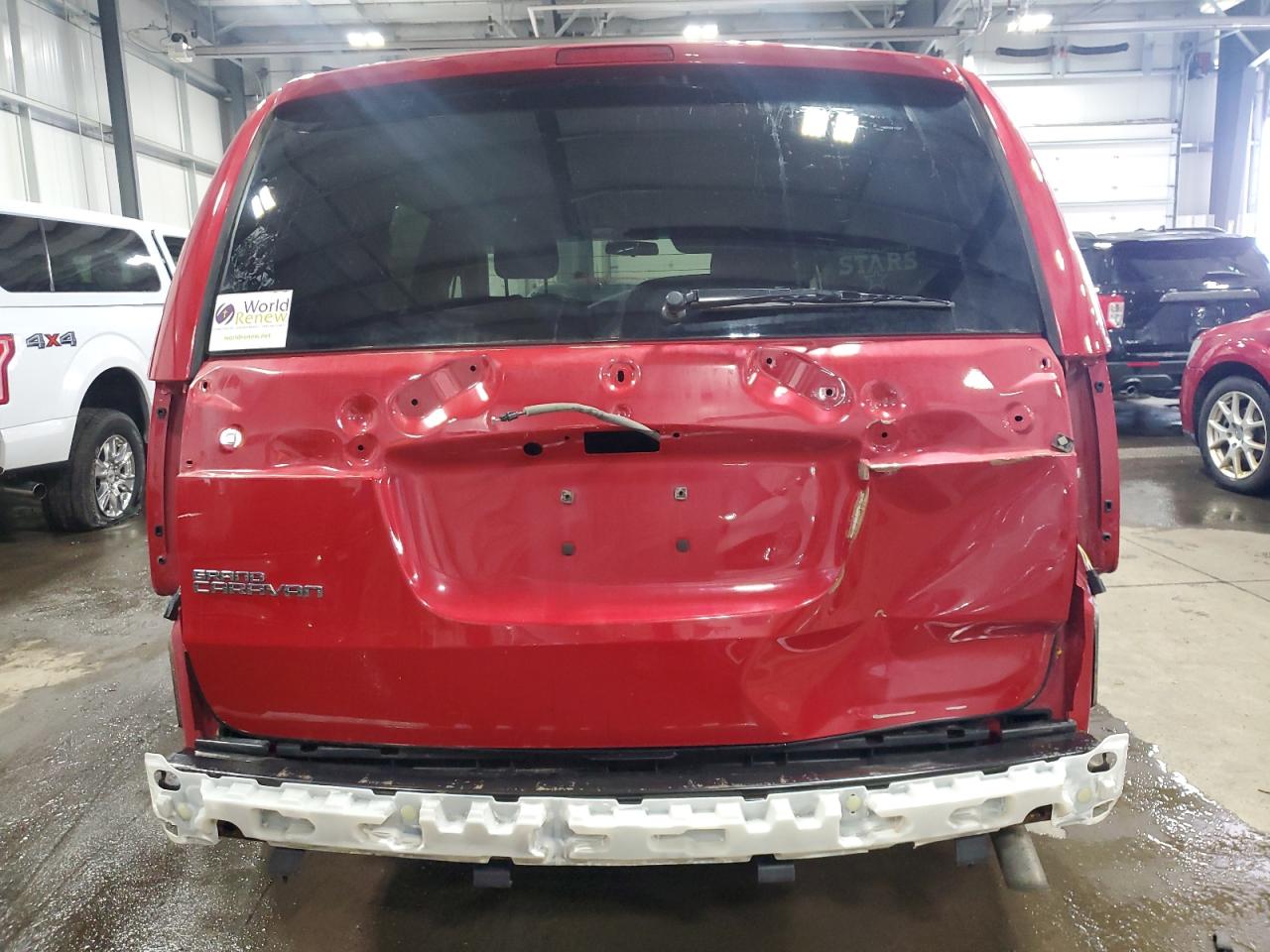 2012 Dodge Caravan VIN 2C4RDGCG4CR236741 Copart auction photo, rear end damage thumbnail 6