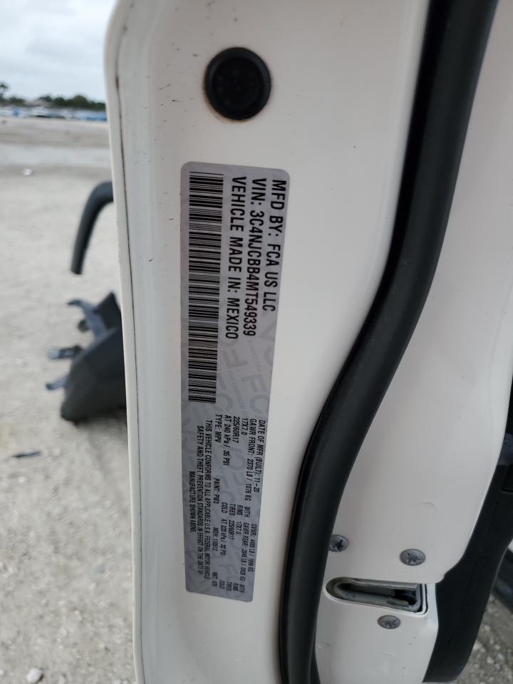 2021 Jeep Compass VIN 3C4NJCBB4MT549339 Copart auction photo, front end damage thumbnail 12