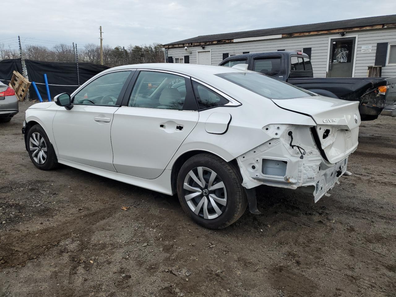 2023 Honda Civic VIN 2HGFE2F27PH541831 Copart auction photo, front end / rear end damage thumbnail 2