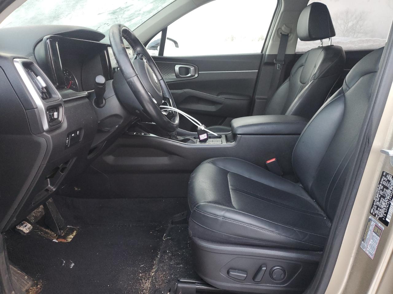 2021 KIA Sorento VIN 5XYRLDLC4MG004354 Copart auction photo, front end / side damage thumbnail 7