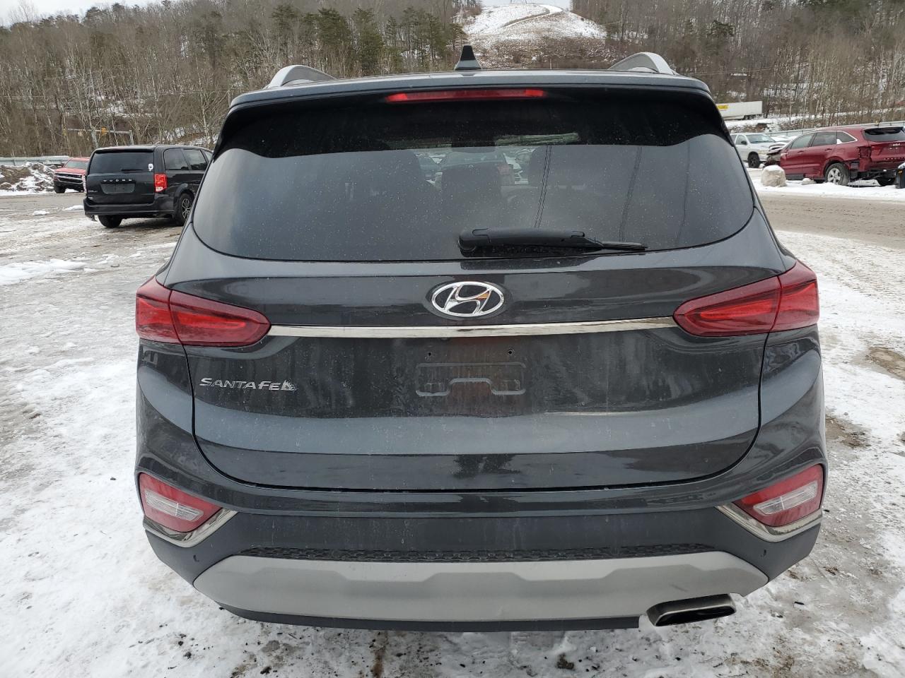 2020 Hyundai Santa Fe VIN 5NMS5CAA6LH186151 Copart auction photo, rollover damage thumbnail 6