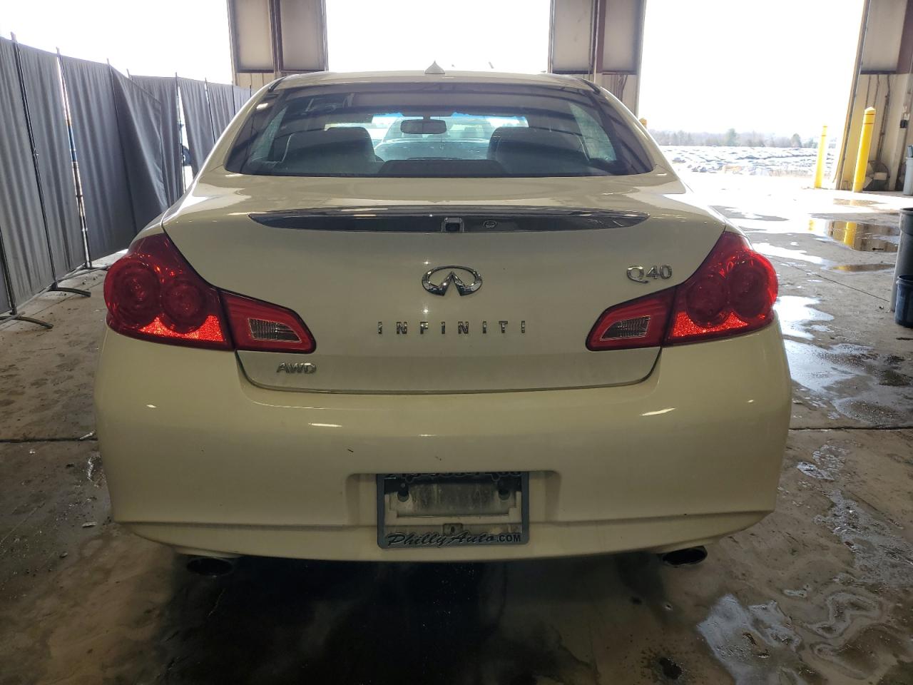 2015 Infiniti Q40 VIN JN1CV6AR6FM524286 Copart auction photo, rear end / side damage thumbnail 6