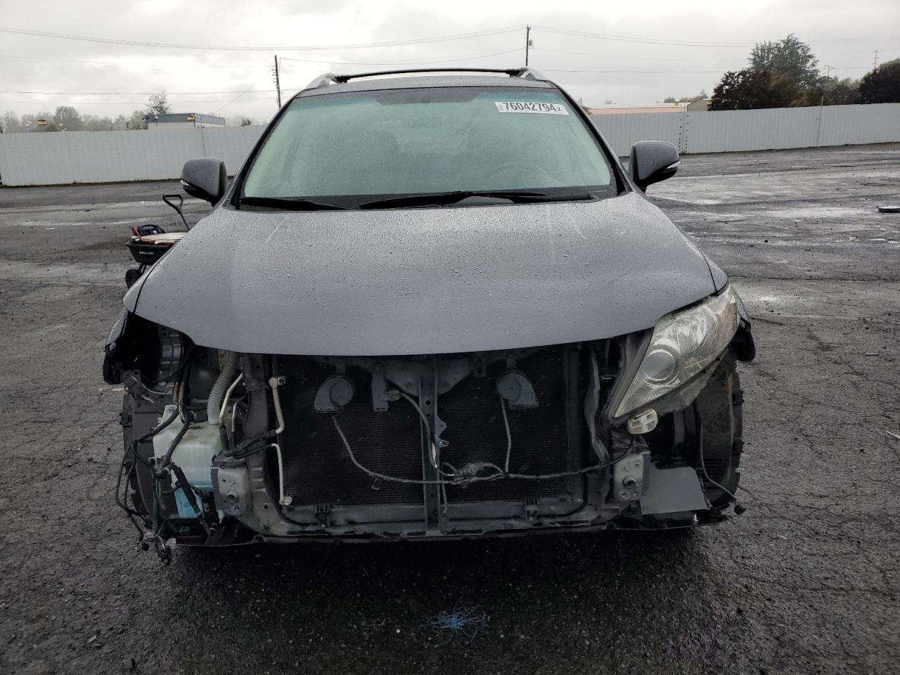 2012 Lexus RX VIN JTJBK1BA6C2443077 Copart auction photo, front end / side damage thumbnail 5