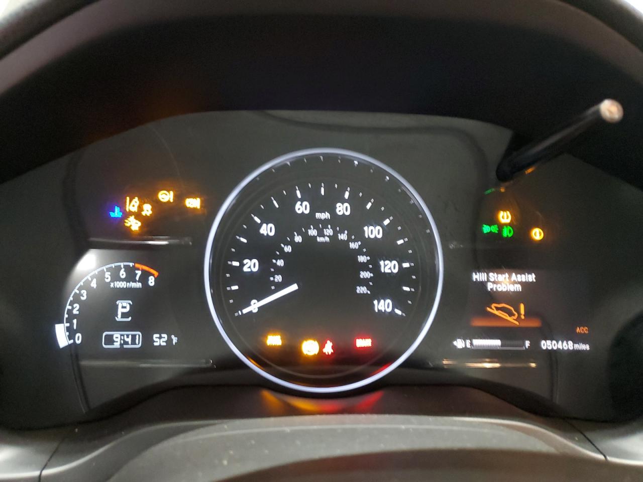 2019 Honda HR-V VIN 3CZRU5H76KM717782 Copart auction photo, front end / side damage thumbnail 9