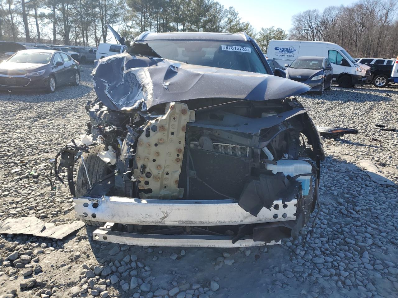 2021 Toyota Highlander VIN 5TDDZRBH3MS080508 Copart auction photo, front end / side damage thumbnail 5