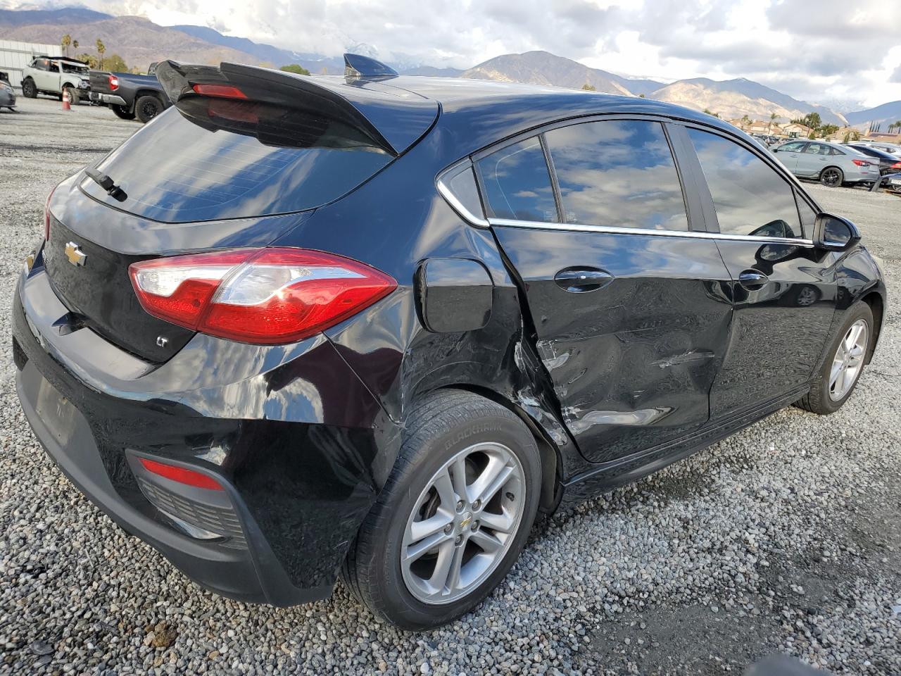 2017 Chevrolet Cruze VIN 3G1BE6SM9HS508395 Copart auction photo, side / rear end damage thumbnail 3