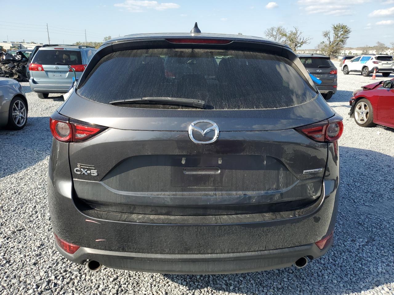 2020 Mazda CX-5 VIN JM3KFADM1L0782928 Copart auction photo, front end / side damage thumbnail 6
