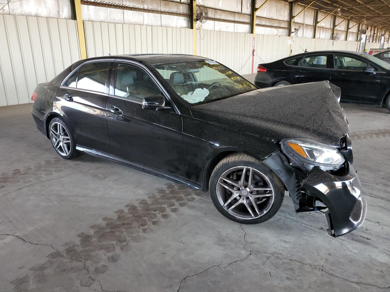 2014 Mercedes-Benz E-klasse VIN WDDHF5KB8EB016428 Copart auction photo, front end damage thumbnail 4
