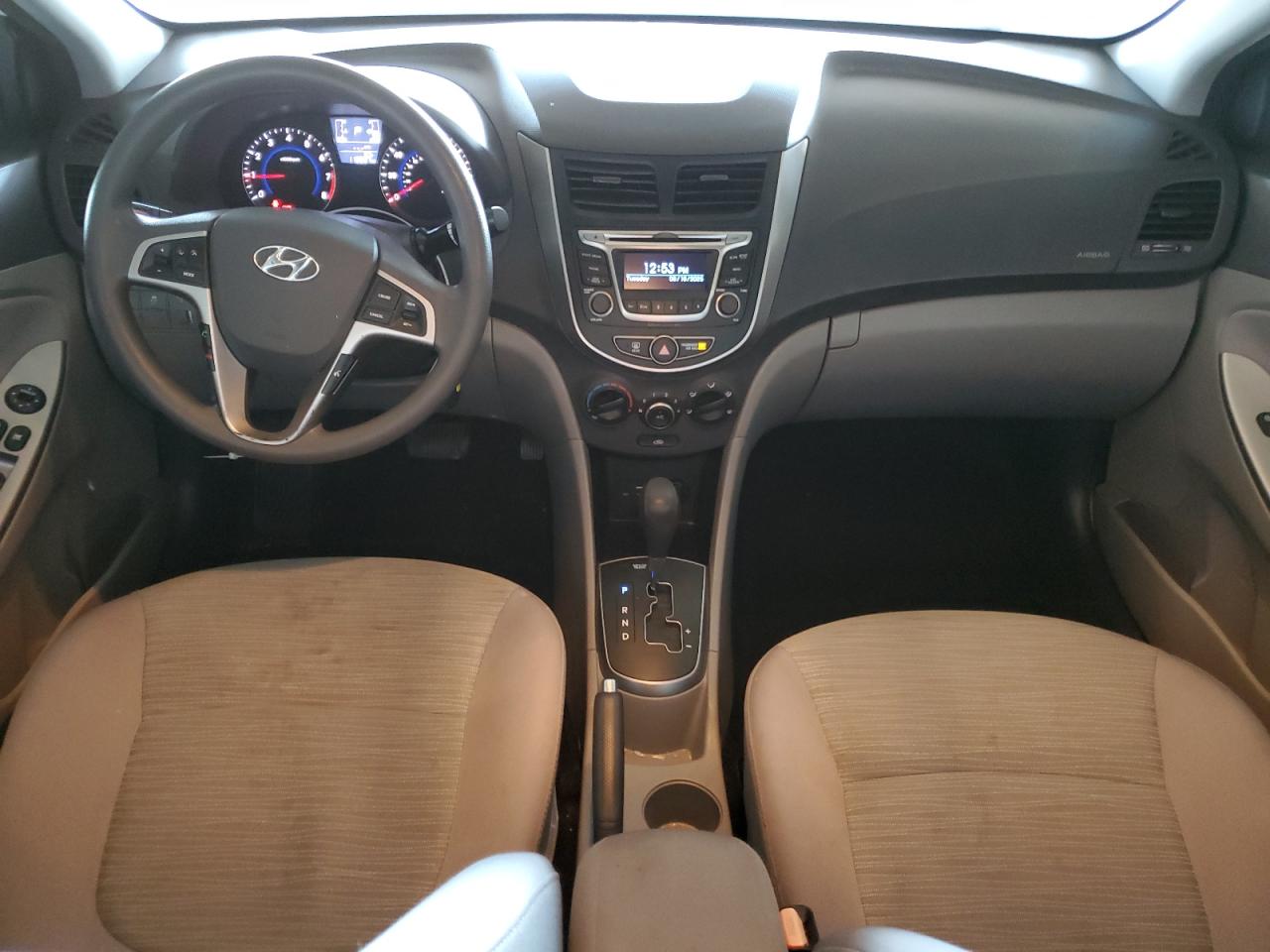 2016 Hyundai Accent VIN KMHCT4AE6GU092350 Copart auction photo, front end / minor dent/scratches damage thumbnail 8