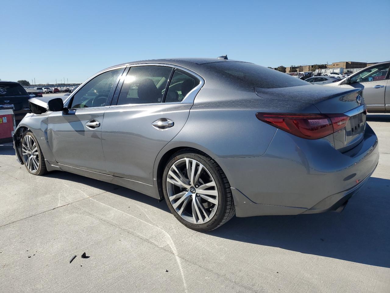 2018 Infiniti Q50 VIN JN1EV7AP8JM355507 Copart auction photo, front end damage thumbnail 2