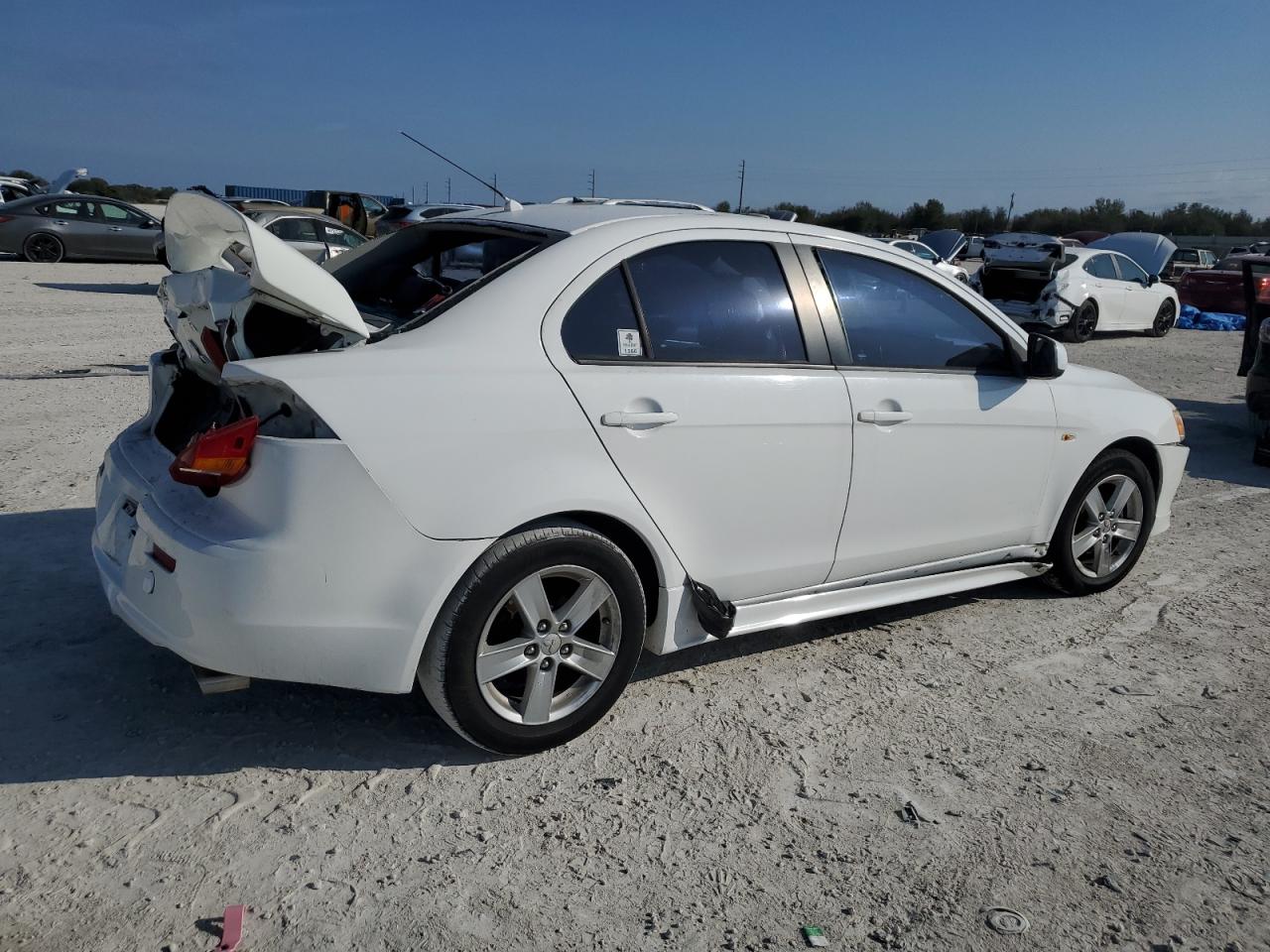 2009 Mitsubishi Lancer VIN JA3AU26U99U034179 Copart auction photo, rear end / front end damage thumbnail 3