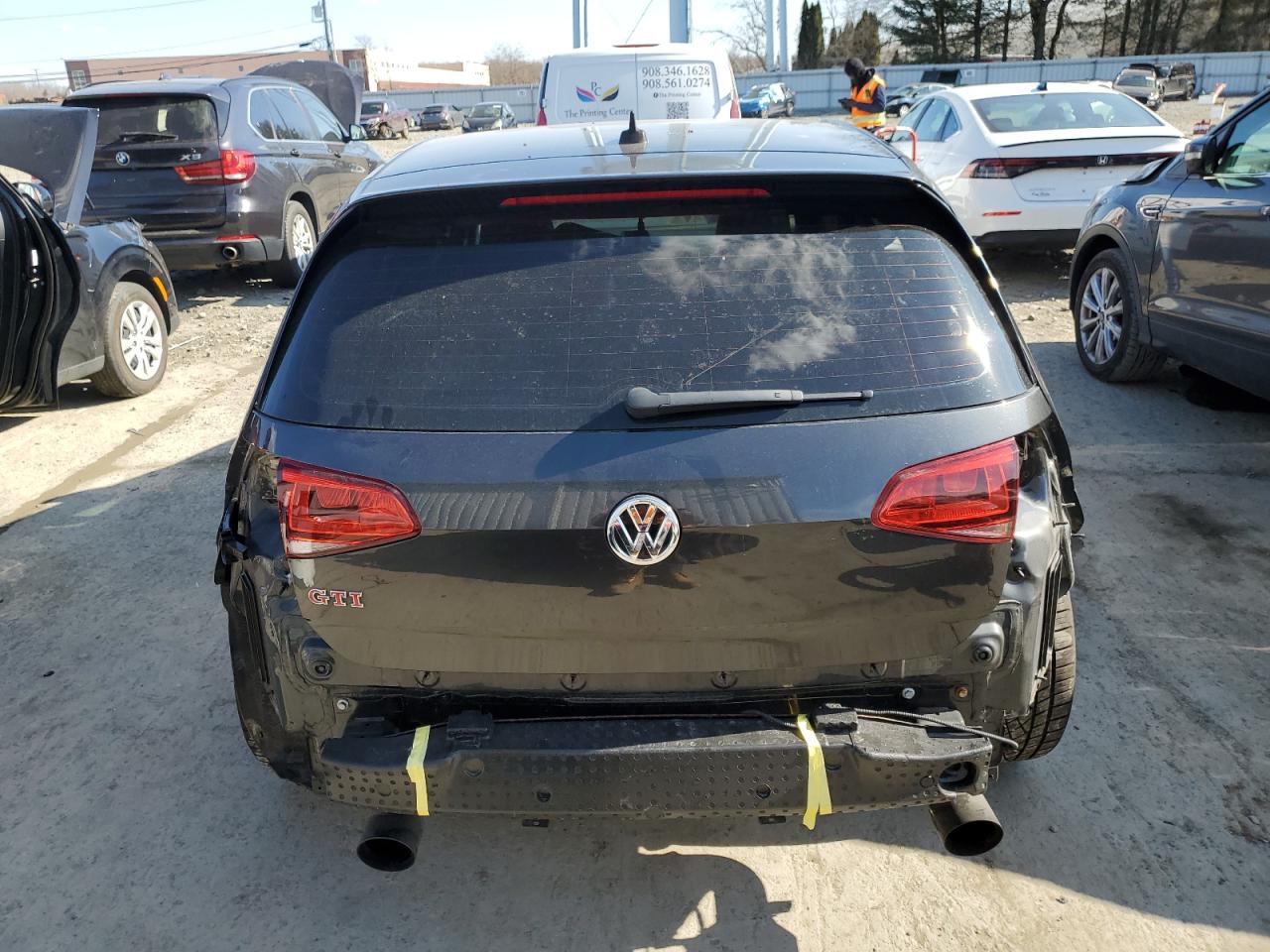 2017 Volkswagen GTI VIN 3VW547AU9HM012268 Copart auction photo, rear end / side damage thumbnail 6