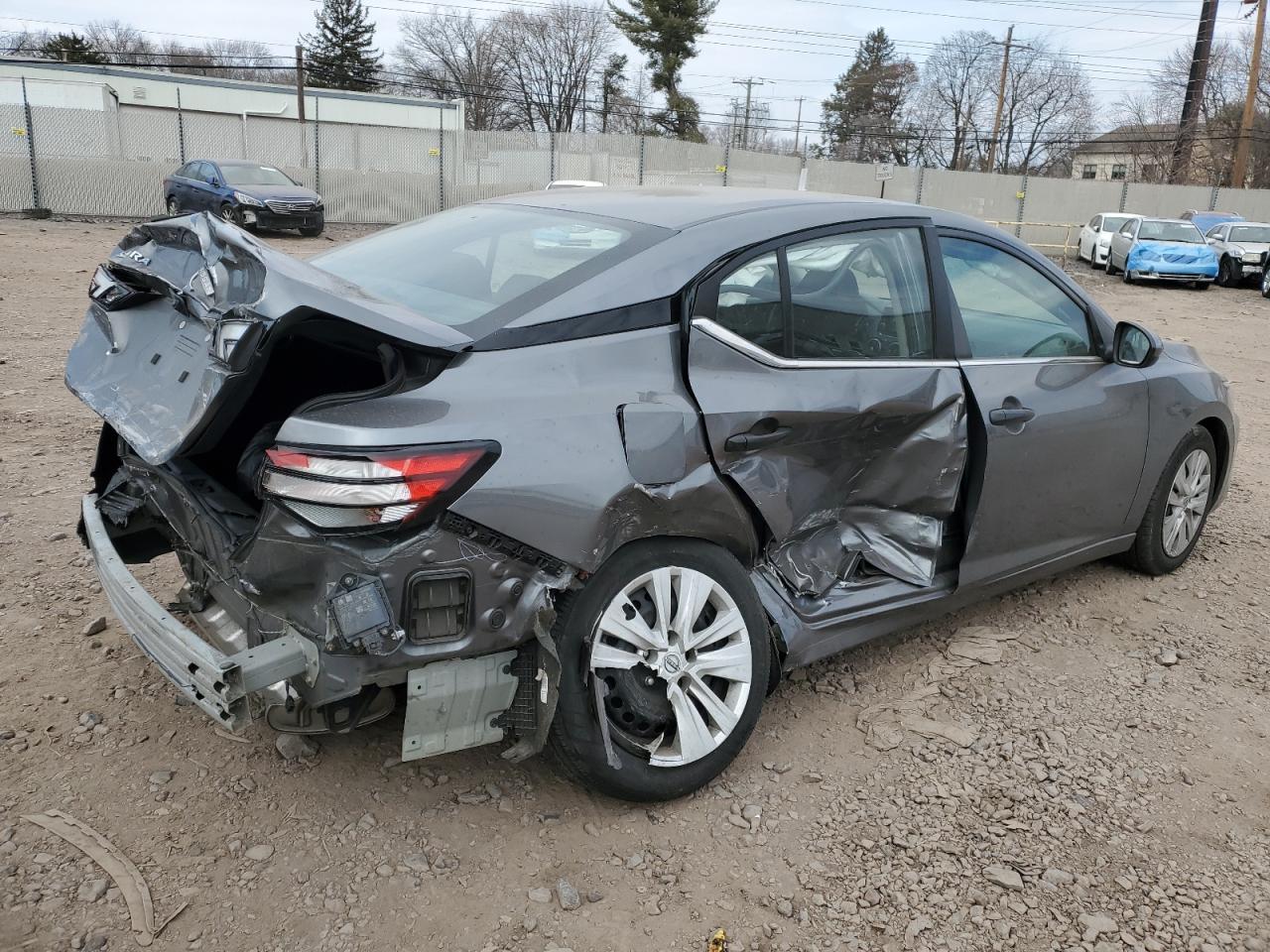 2024 Nissan Sentra VIN 3N1AB8BV2RY219974 Copart auction photo, rear end / side damage thumbnail 3