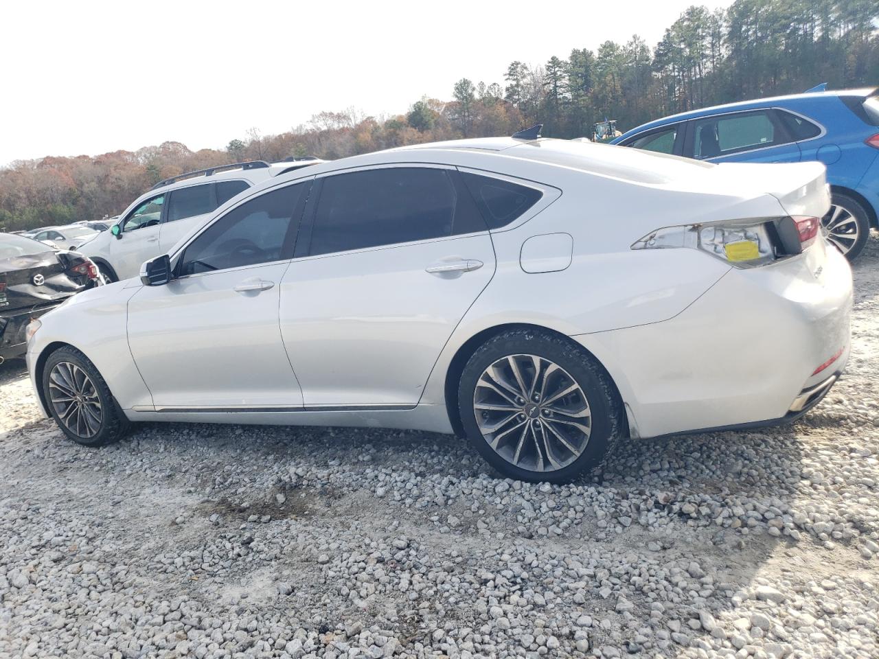2016 Hyundai Genesis VIN KMHGN4JE3GU106166 Copart auction photo, rear end / minor dent/scratches damage thumbnail 2