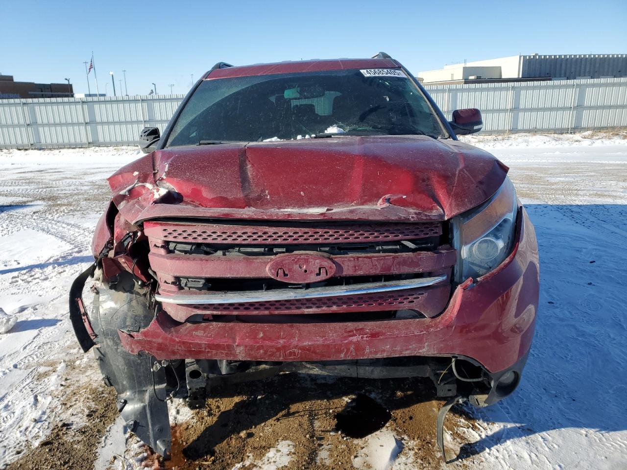 2015 Ford Explorer VIN 1FM5K8F86FGC13204 Copart auction photo, front end / side damage thumbnail 5