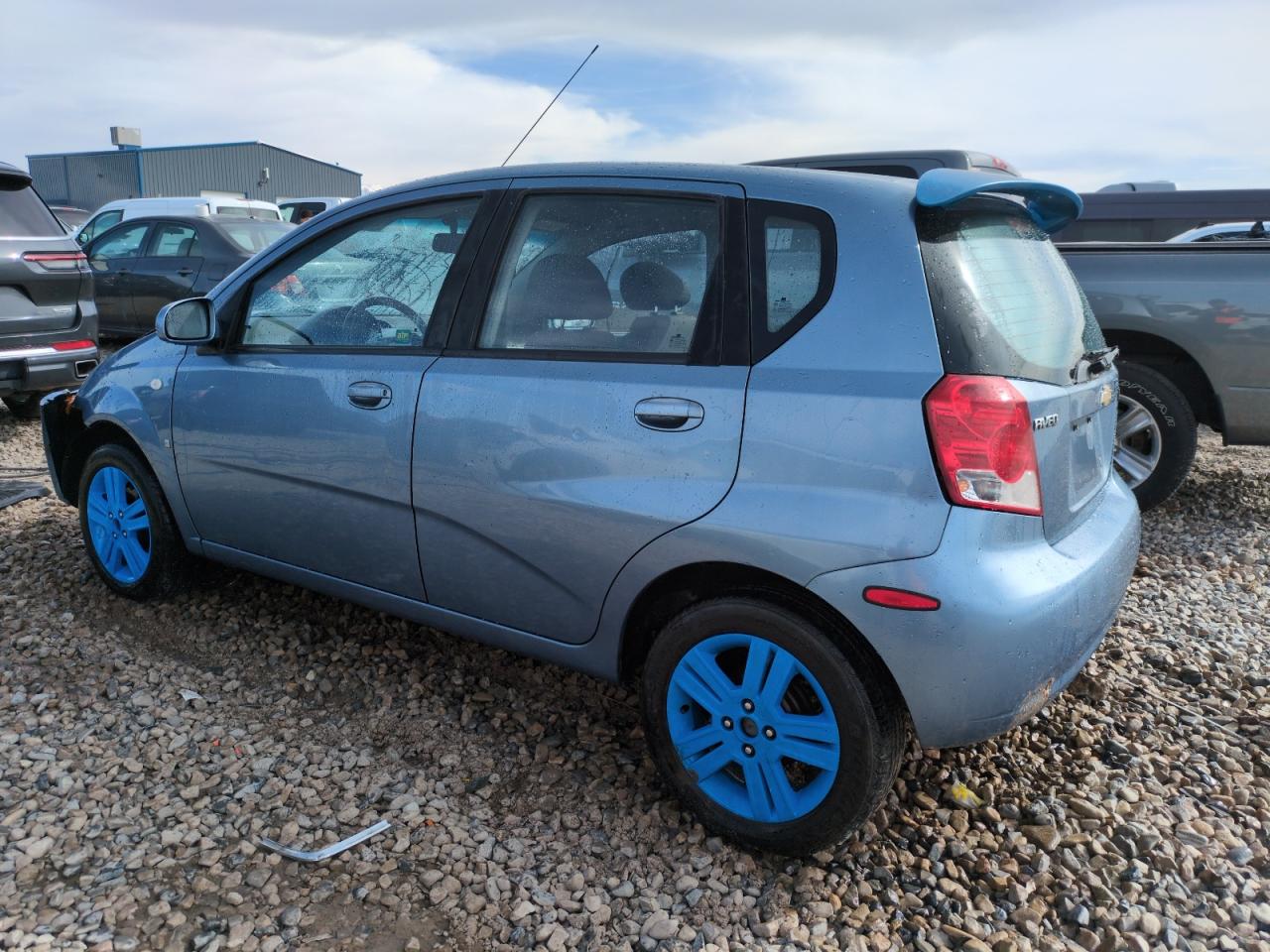 2007 Chevrolet Aveo VIN KL1TD66687B790945 Copart auction photo, front end / side damage thumbnail 2