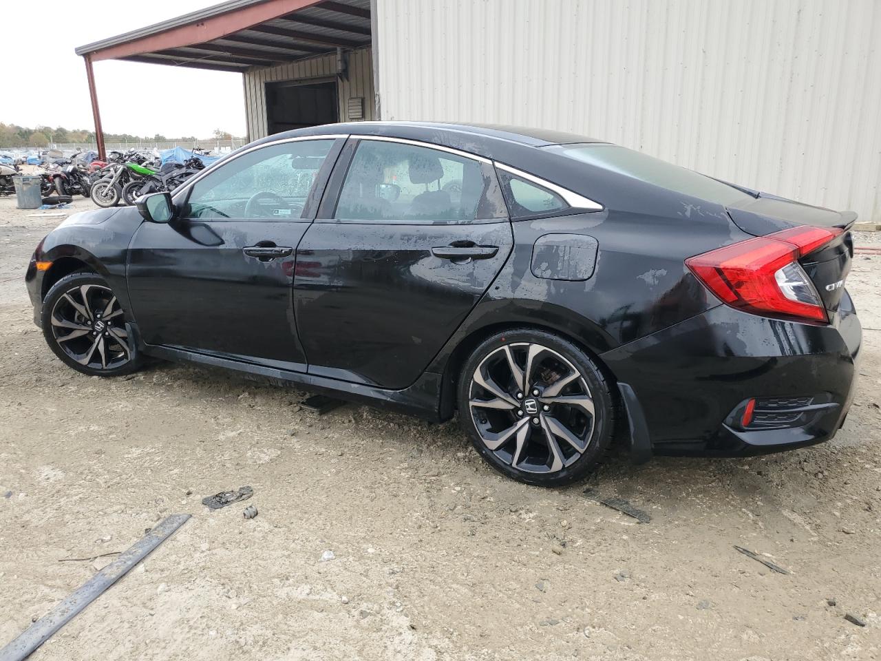 2020 Honda Civic VIN 2HGFC2F87LH535063 Copart auction photo, rear end / minor dent/scratches damage thumbnail 2