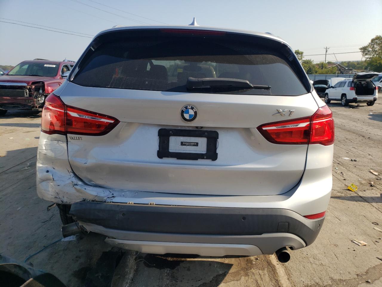 2017 BMW X1 VIN WBXHT3Z35H4A55515 Copart auction photo, rear end / front end damage thumbnail 6