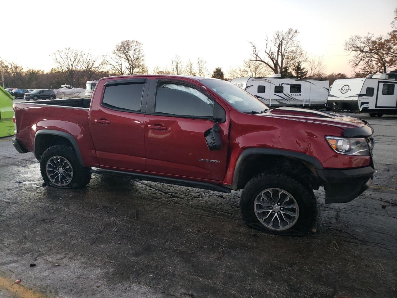 2018 Chevrolet Colorado VIN 1GCGTEEN1J1127701 Copart auction photo, rollover damage thumbnail 4