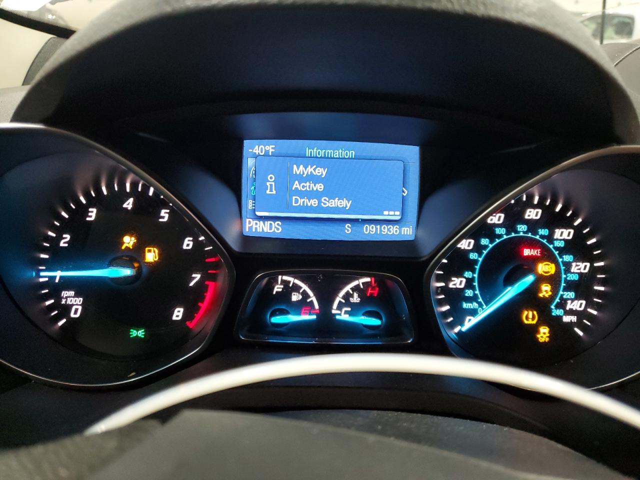 2015 Ford Escape VIN 1FMCU0GX8FUC65508 Copart auction photo, front end / side damage thumbnail 9