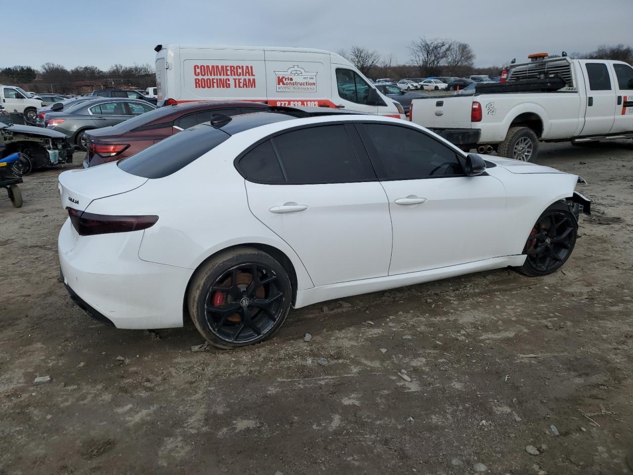 2020 Alfa Romeo Giulia VIN ZARFANAN1L7629752 Copart auction photo, front end damage thumbnail 3