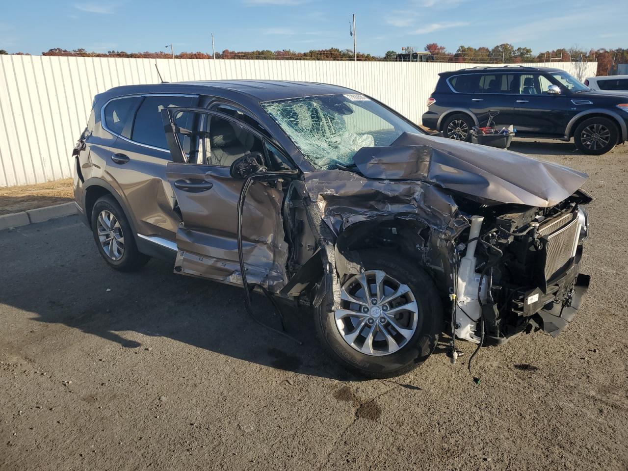 2020 Hyundai Santa Fe VIN 5NMS23AD4LH180853 Copart auction photo, all over damage thumbnail 4