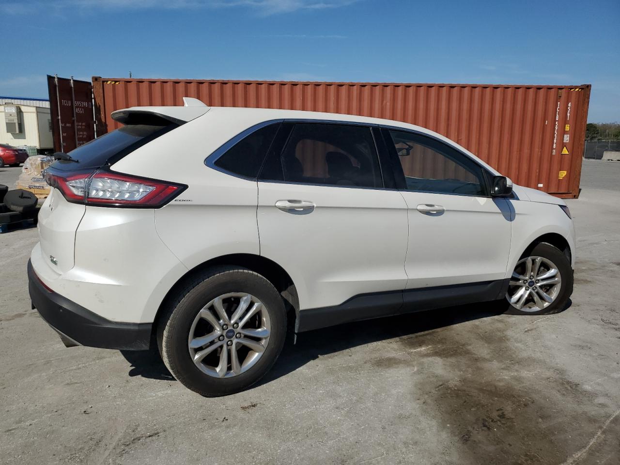 2015 Ford Edge VIN 2FMPK3J98FBB64512 Copart auction photo, front end / side damage thumbnail 3