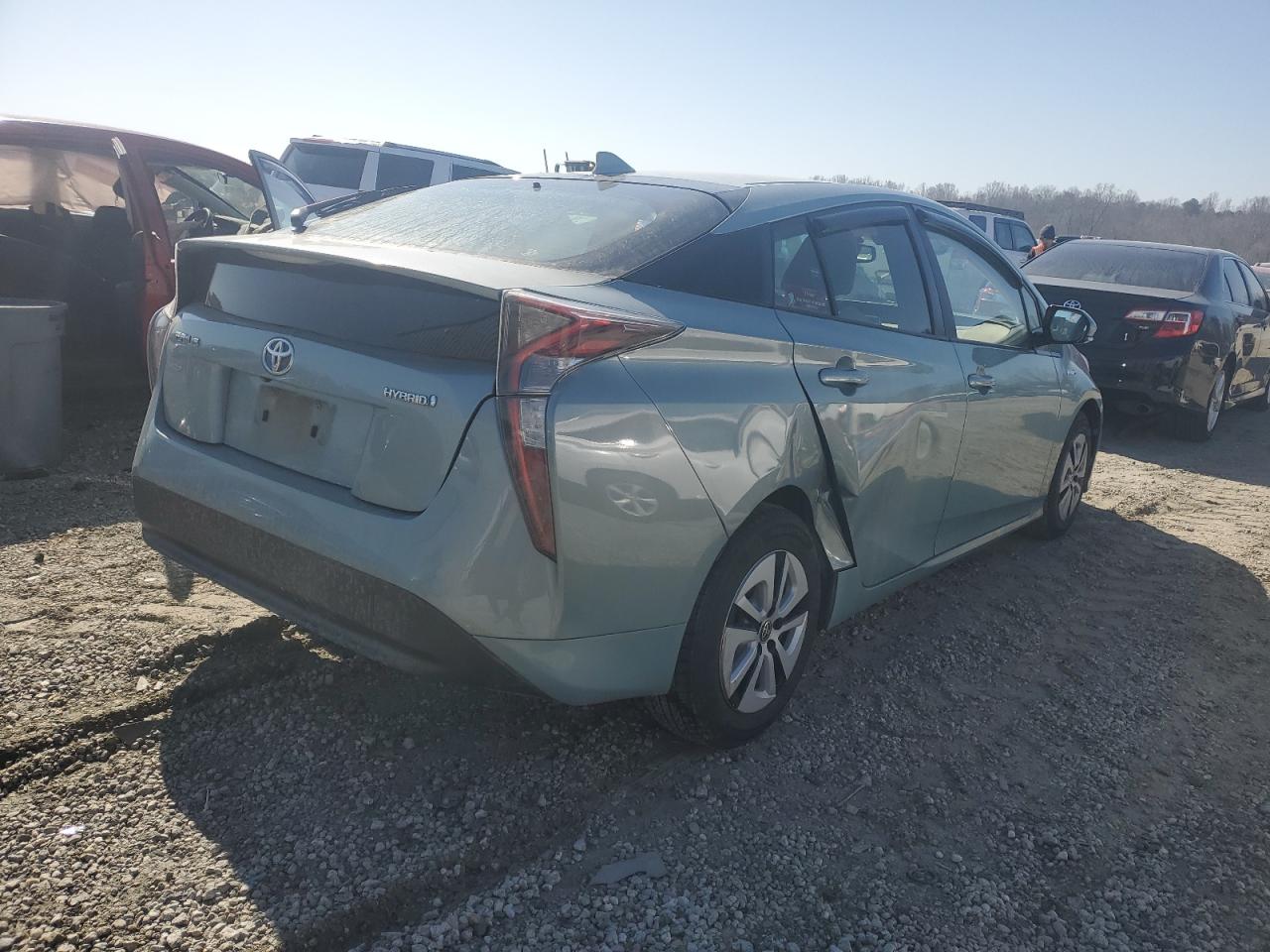 2016 Toyota Prius VIN JTDKARFU4G3028381 Copart auction photo, side damage thumbnail 3