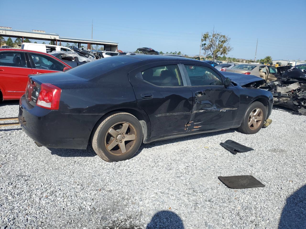 2010 Dodge Charger VIN 2B3CA3CV7AH187755 Copart auction photo, front end / side damage thumbnail 3