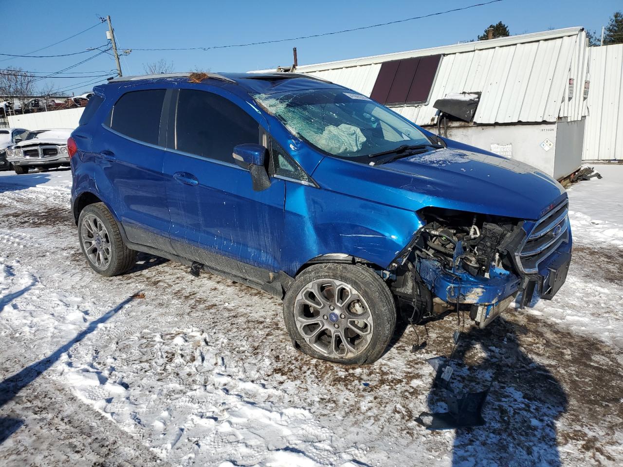 2019 Ford EcoSport VIN MAJ6S3KL5KC251004 Copart auction photo, rollover damage thumbnail 4