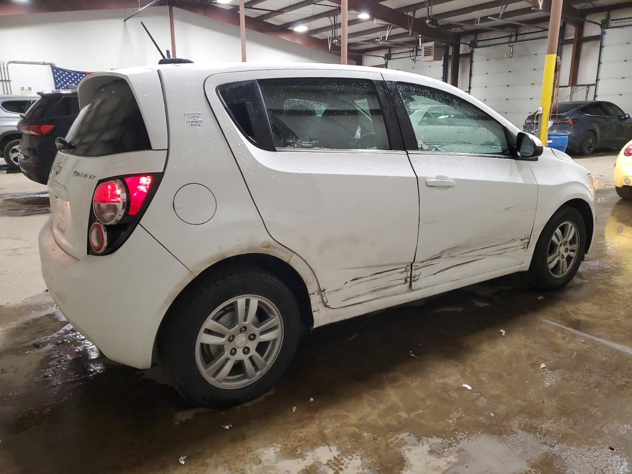 2016 Chevrolet Sonic VIN 1G1JC6SG3G4133856 Copart auction photo, side damage thumbnail 3